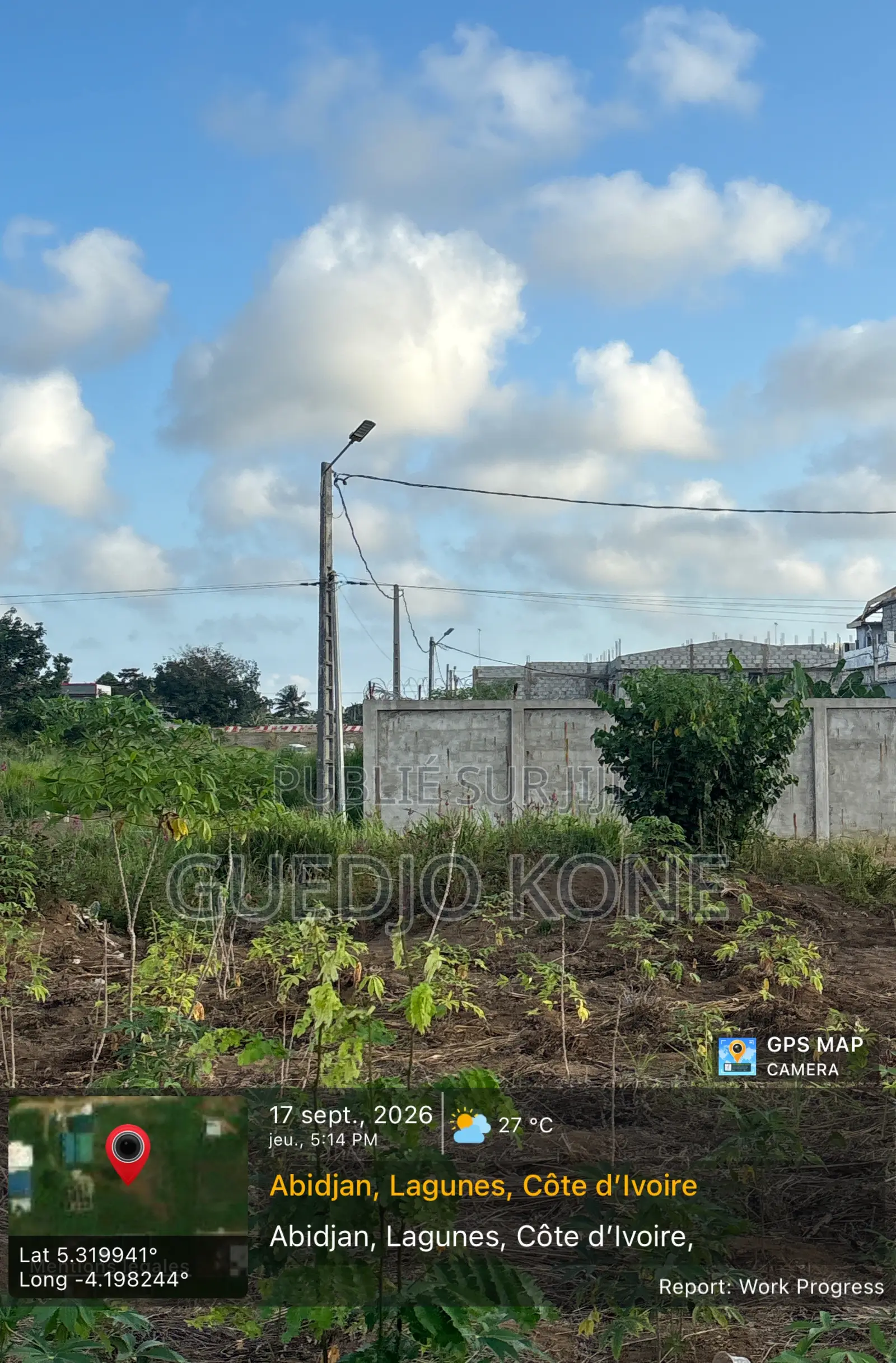 Songon À Vendre Sous Préfecture Terrain Avec ACD À Vendre