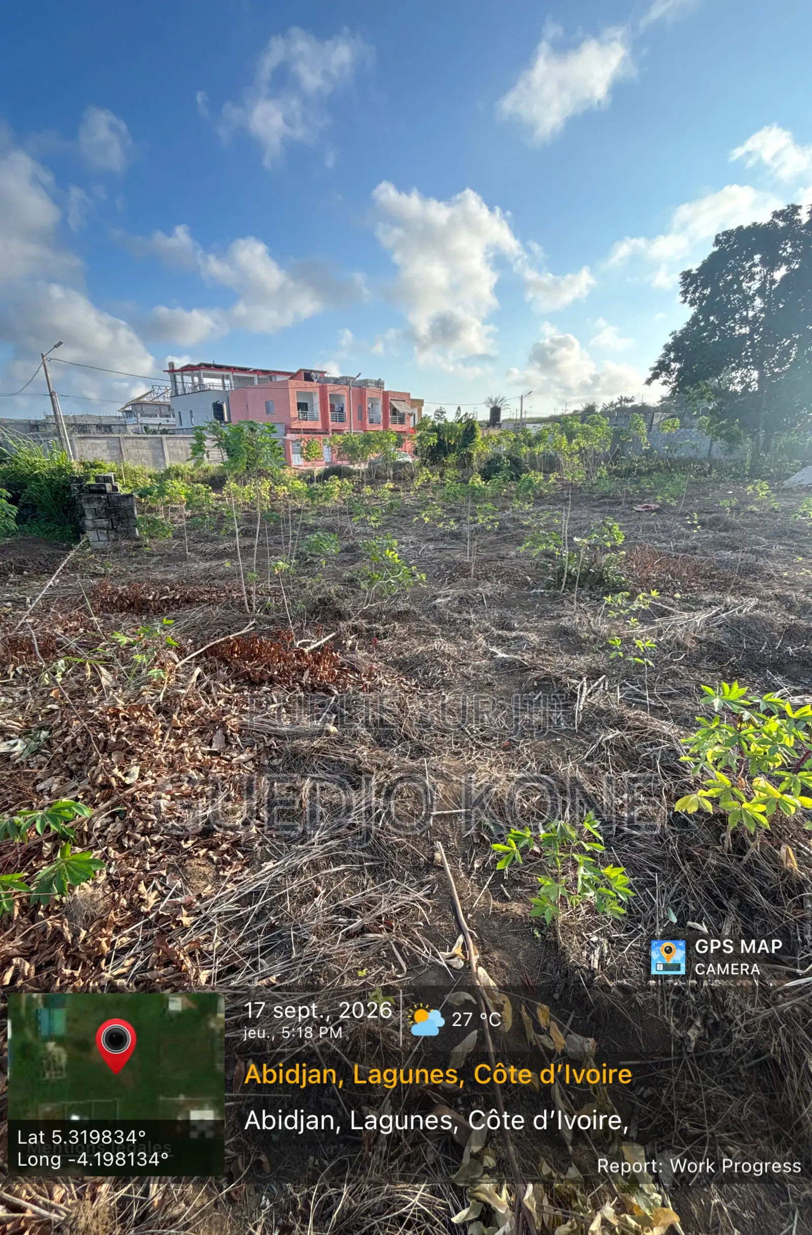 Songon À Vendre Sous Préfecture Terrain Avec ACD À Vendre
