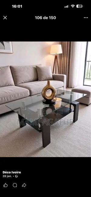 Table Vitrée