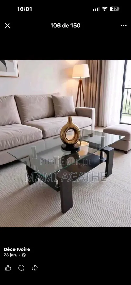 Table Vitrée