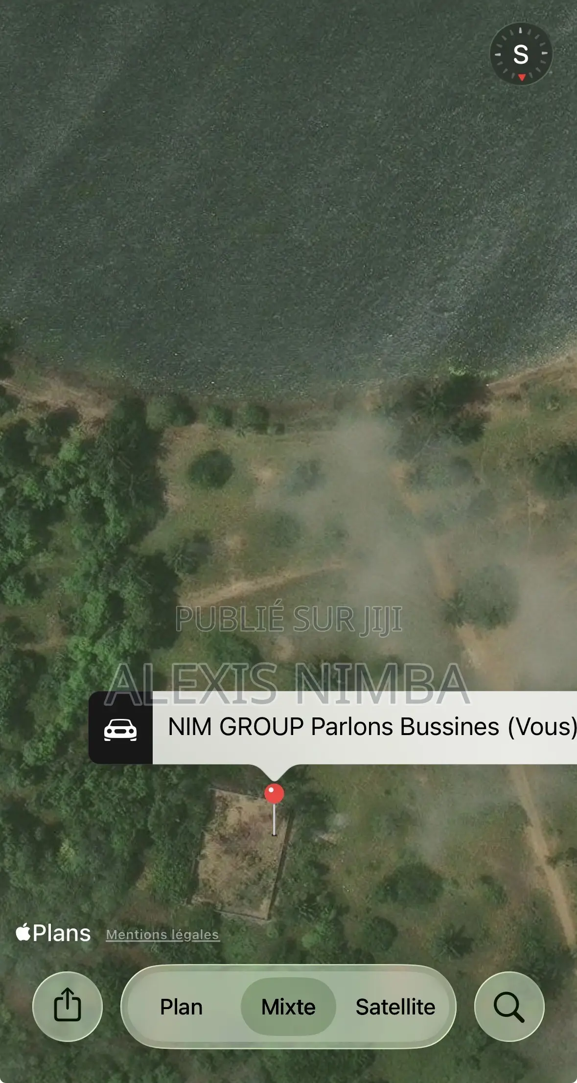 En Vente Terrain 633m2 Avec Acd Sur Terre Ferme Bordure Lac Brakré