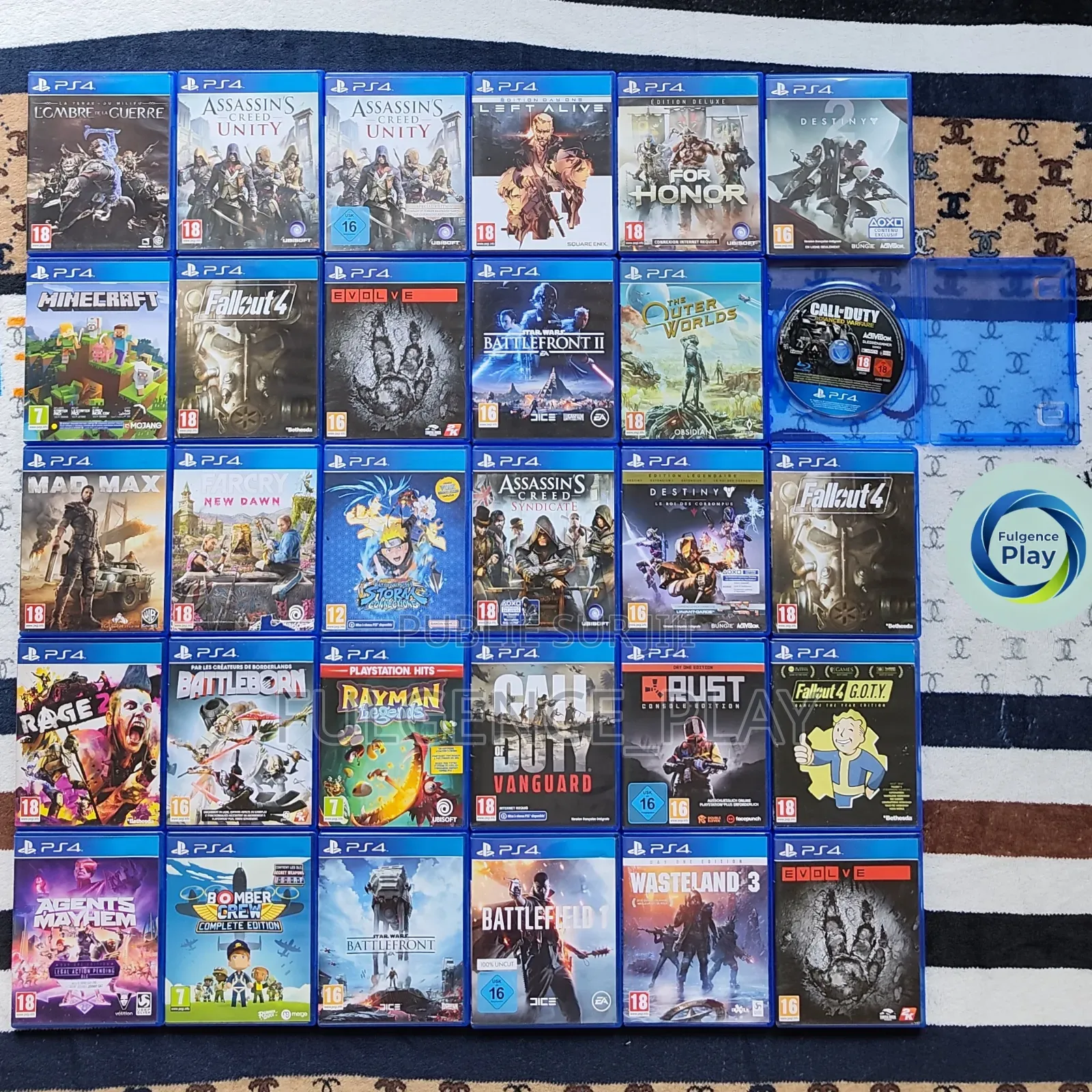 CD PS4 en Vente, Les CD Sont Comme Neuf, Ils Fonctionnent Correctement