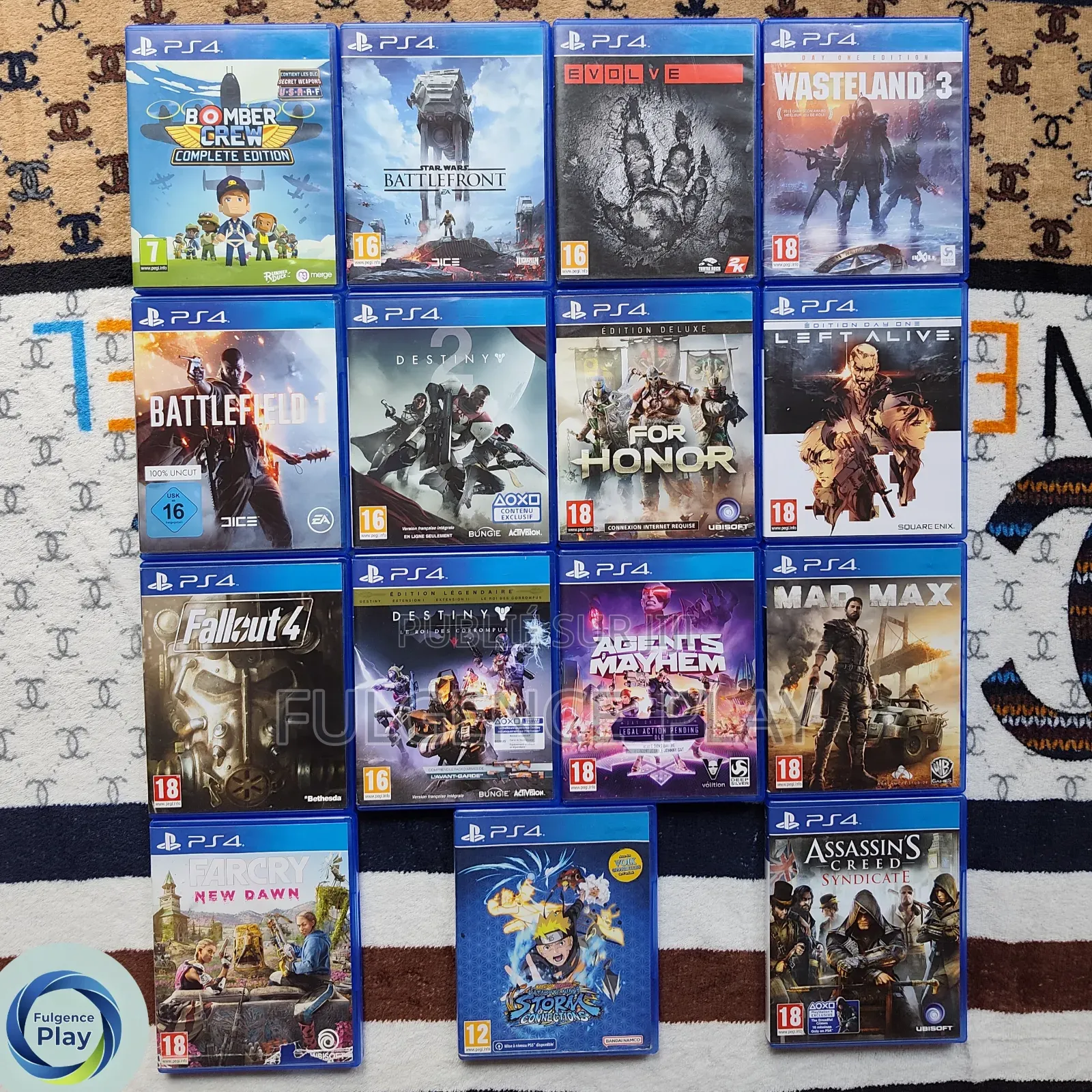CD PS4 en Vente, Les CD Sont Comme Neuf, Ils Fonctionnent Correctement