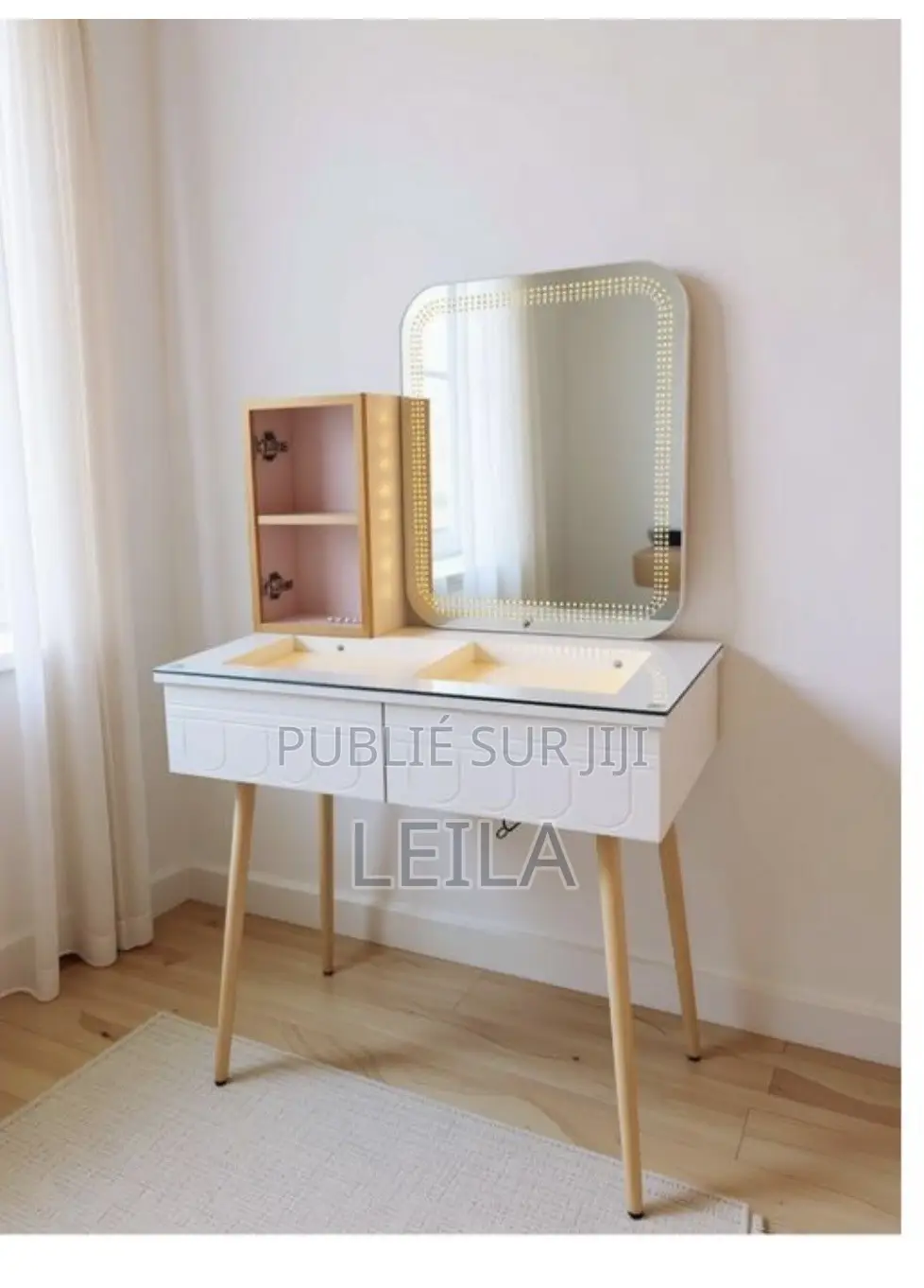 Coiffeuse Lumineuse Blanche