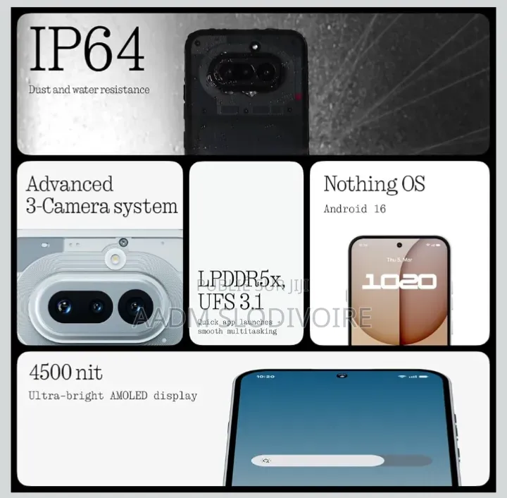 Nouveau Nothing Phone 4a 256 GB Blanc