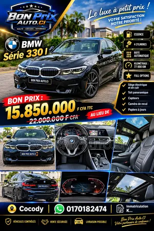 BMW 330i 2021 Noir