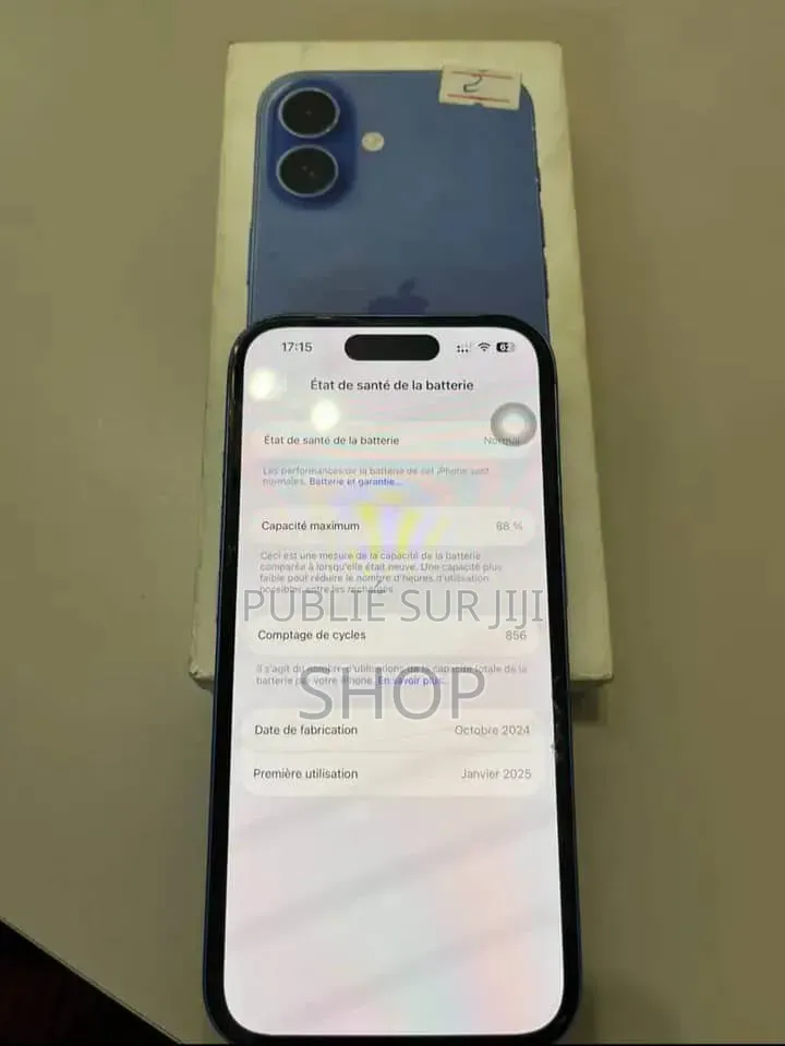Nouveau Pomme iPhone 16 Plus 256 GB Bleu