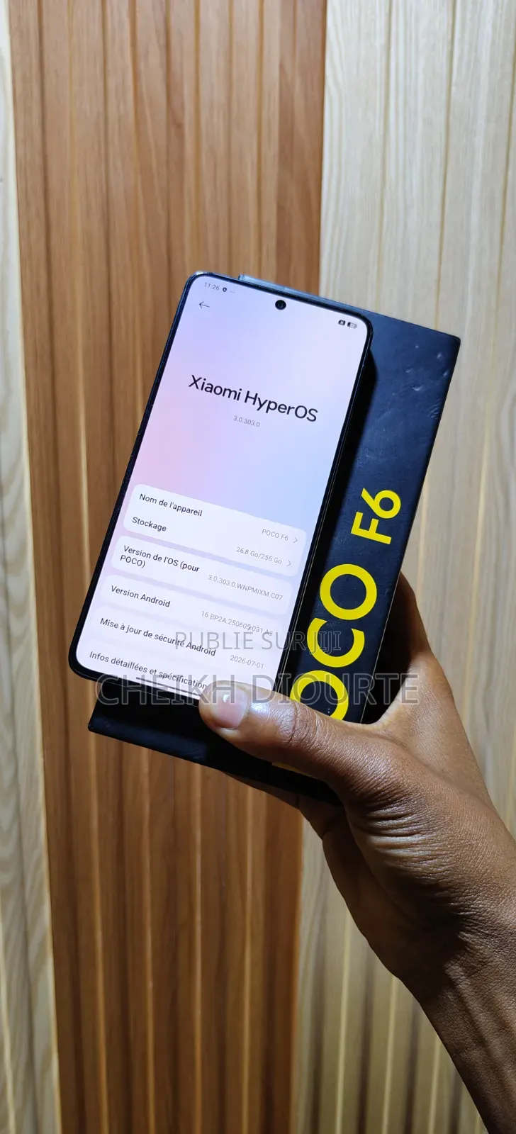 Xiaomi Poco F6 256 GB Noir