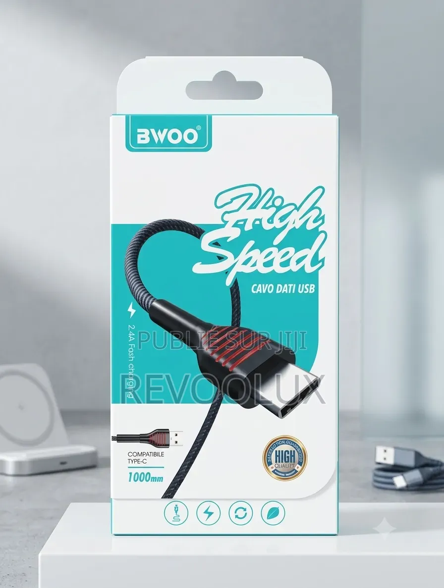 Câble USB Type-C Bwoo Bo-X155c – Fiable Pratique