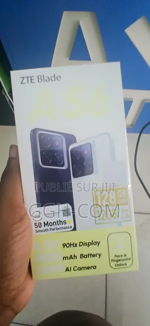 Nouveau ZTE A55 128 GB Noir