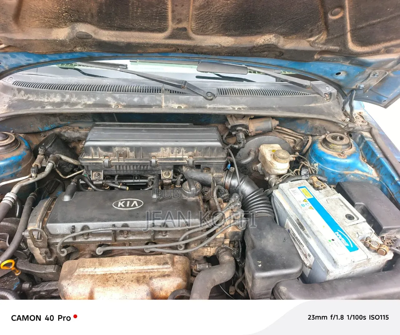 Kia Rio Sedan 2004 Bleu