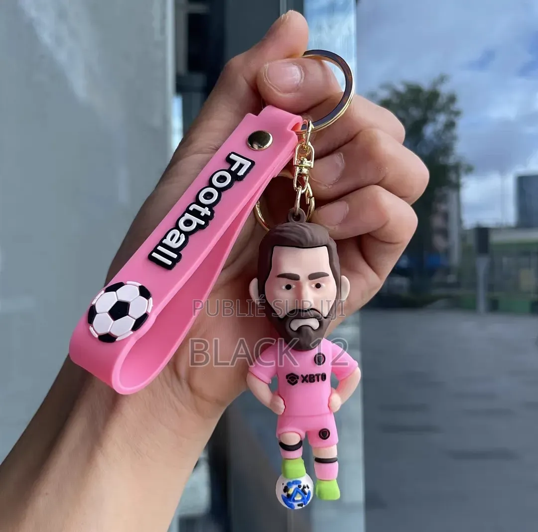Porte-Clés Figurine Des Stars Du Football Mbappé Et Neymar