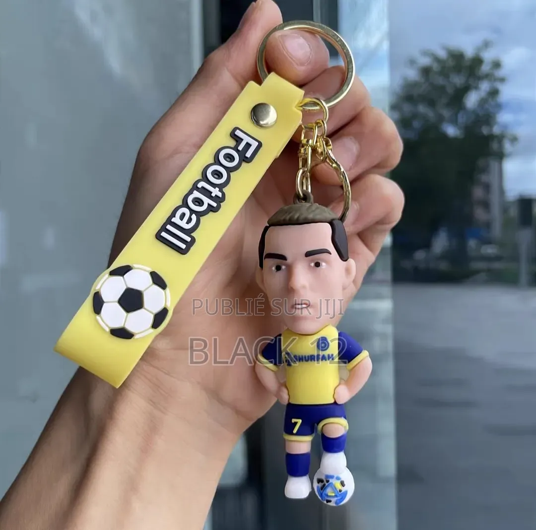 Porte-Clés Figurine Des Stars Du Football Mbappé Et Neymar