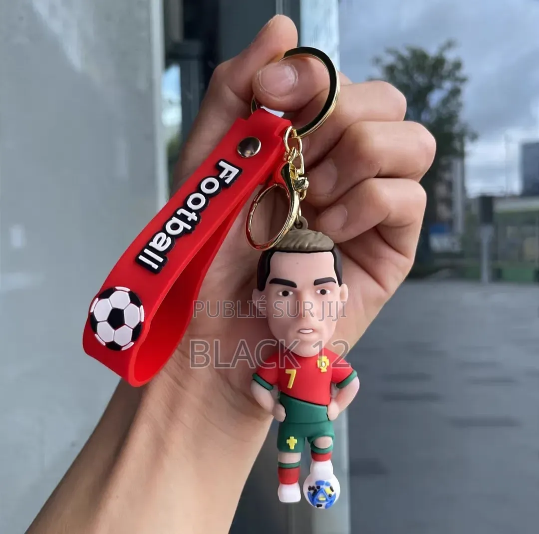 Porte-Clés Figurine Des Stars Du Football Mbappé Et Neymar