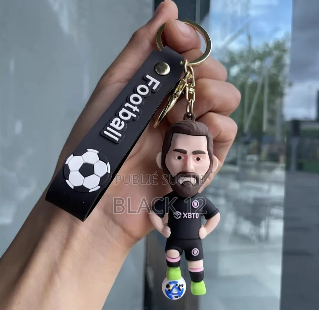 Porte-Clés Figurine Des Stars Du Football Mbappé Et Neymar