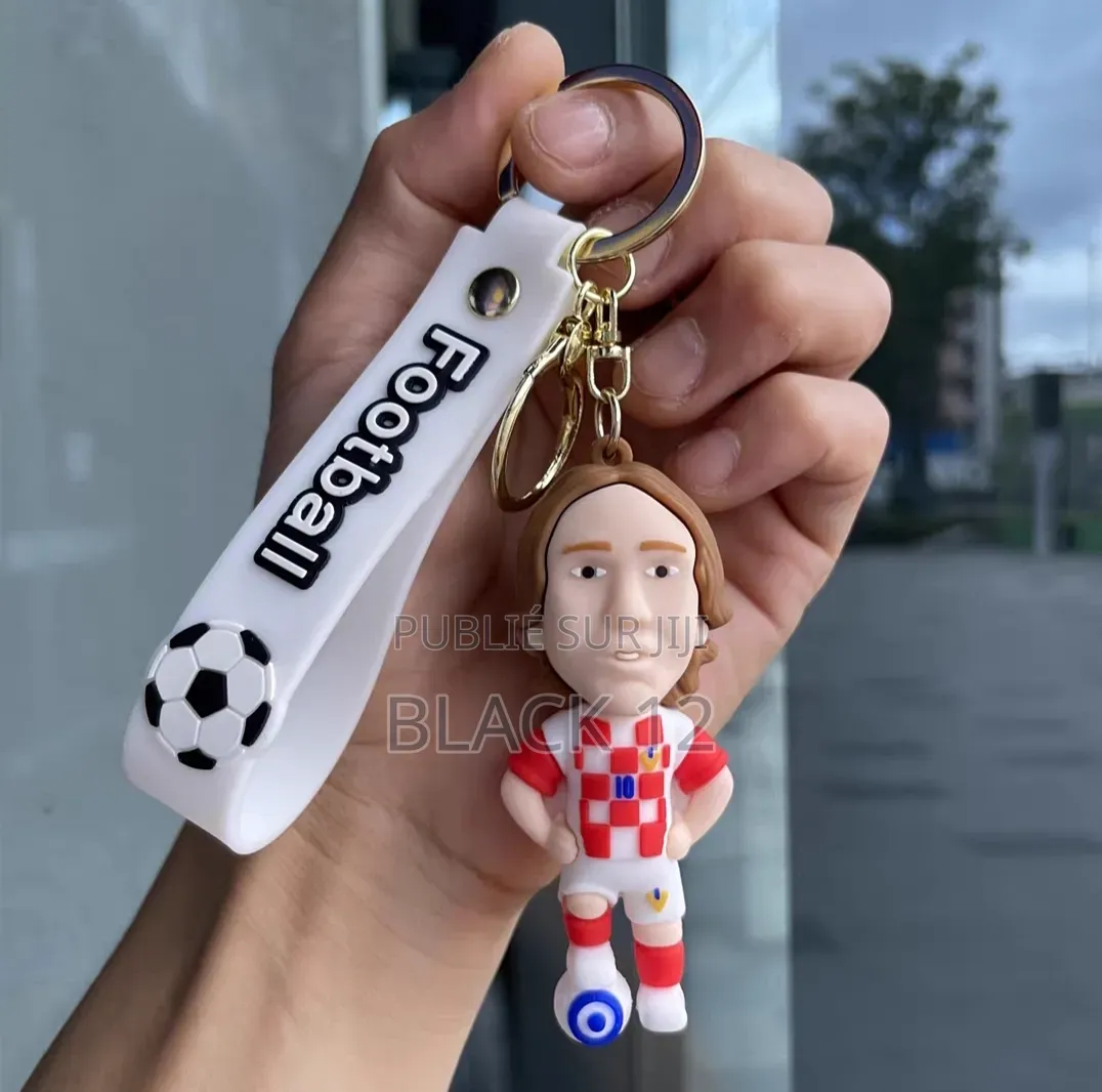 Porte-Clés Figurine Des Stars Du Football Mbappé Et Neymar