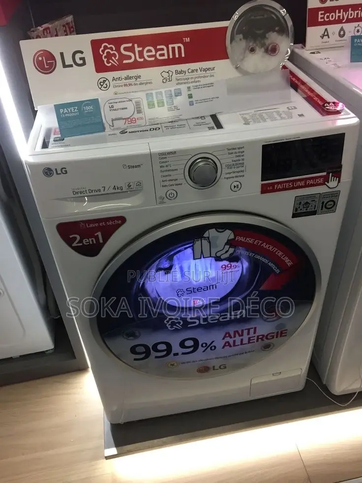 Lave-Linge Séchant LG Steam À Chargement Frontal