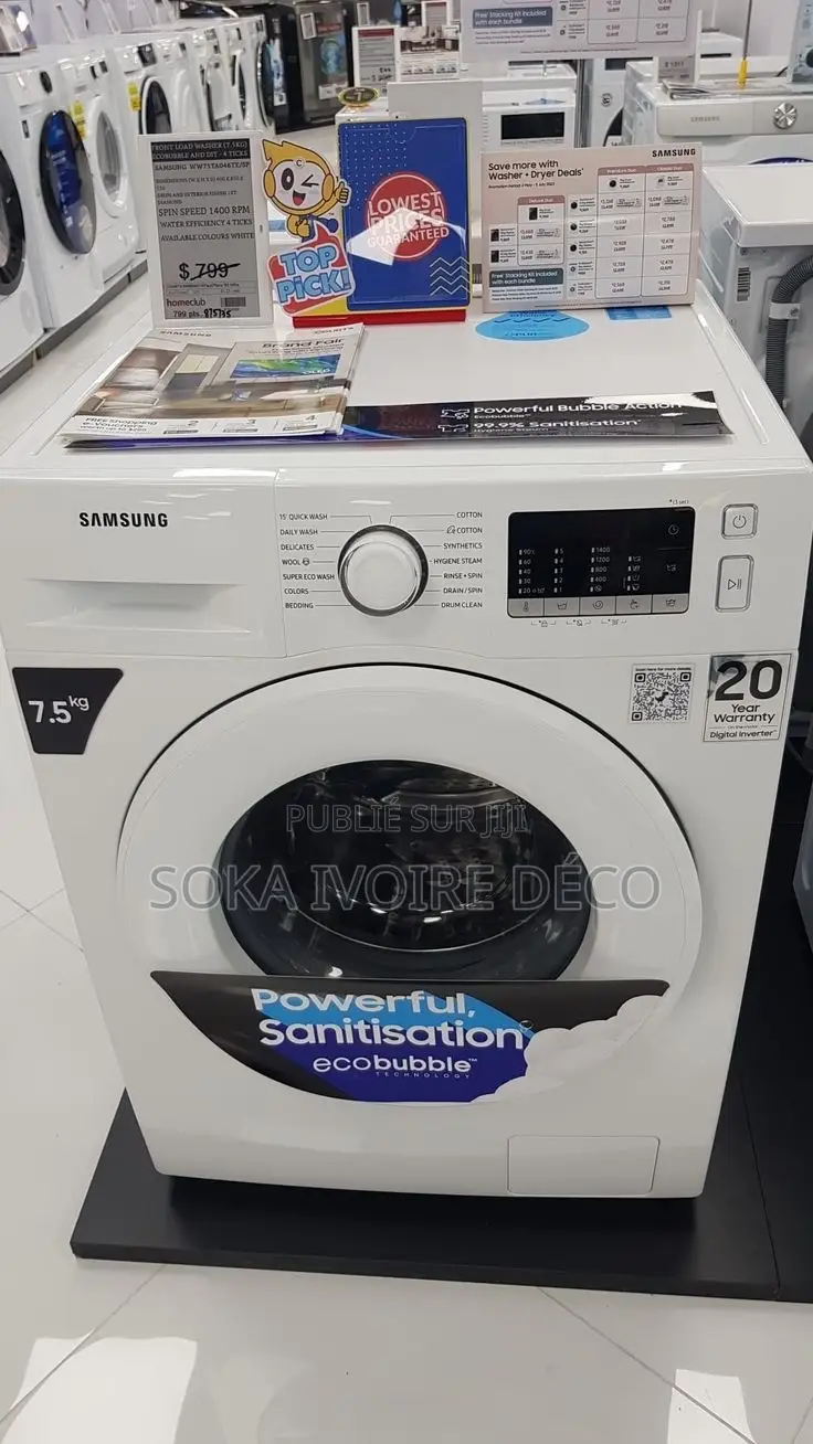 Lave-Linge Séchant Samsung Steam À Chargement Frontal