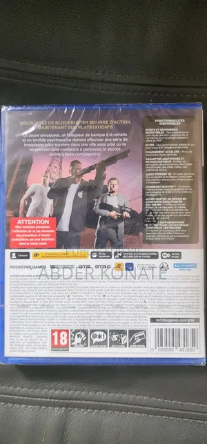 CD GTA 5 PS5 Neuf Sous Blister