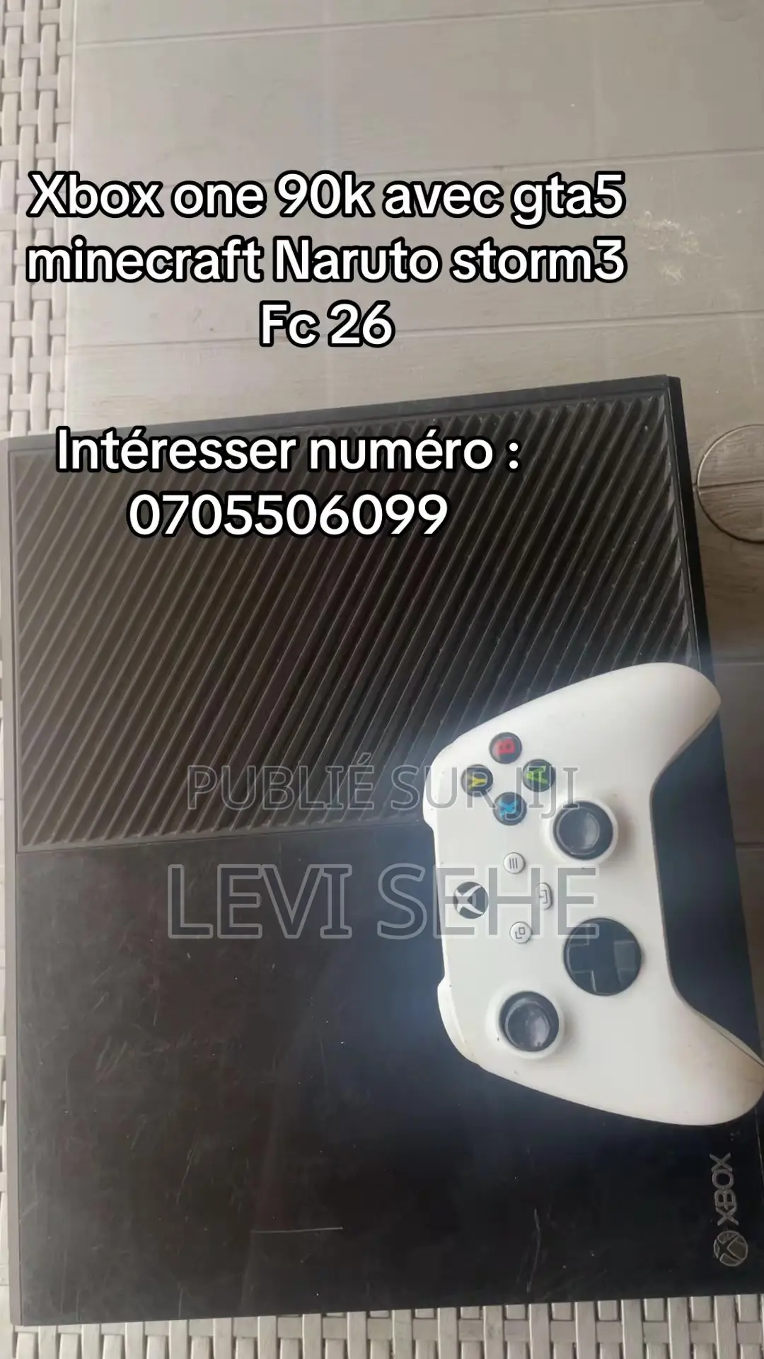 Xbox One Avec Gta 5 Minecraft Call of Duty Fc26 Naruto Storm 4