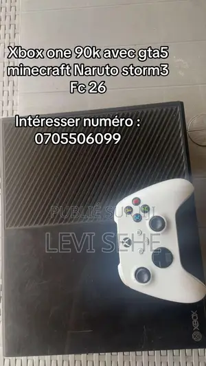 Xbox One Avec Gta 5 Minecraft Call of Duty Fc26 Naruto Storm 4
