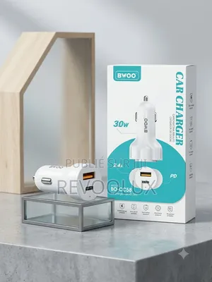 Chargeur Voiture Rapide BWOO BO-CC58 30W (Double Port USB PD)