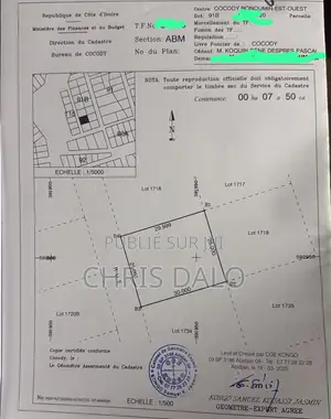 Mini-plat dans Vakanti, Cocody à Vendre