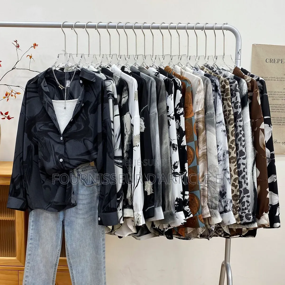 Chemise À Manches Longues Pour Femme.