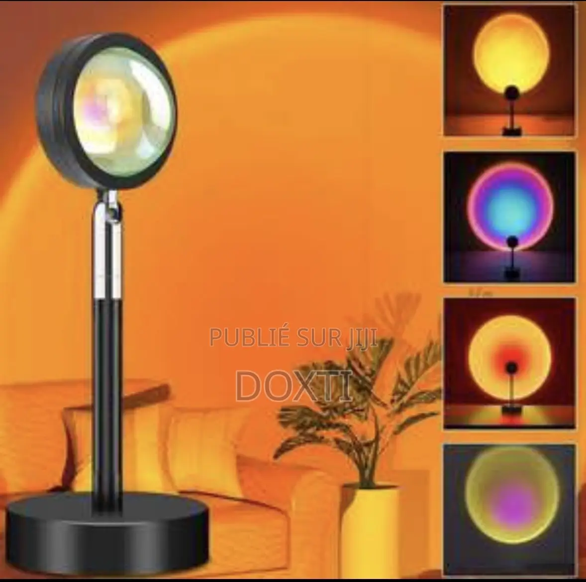 Lampe Sunset RGB – 16 Couleurs Avec Télécommande*
