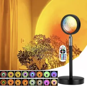 Lampe Sunset RGB – 16 Couleurs Avec Télécommande*