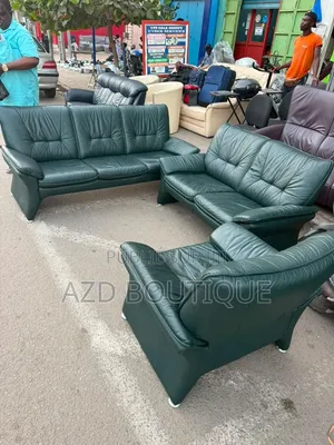 Salon De en Cuir Véritable Importé d'Europe