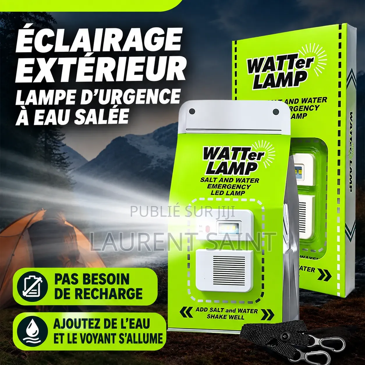 Lampe d'Urgence a Eau Salé