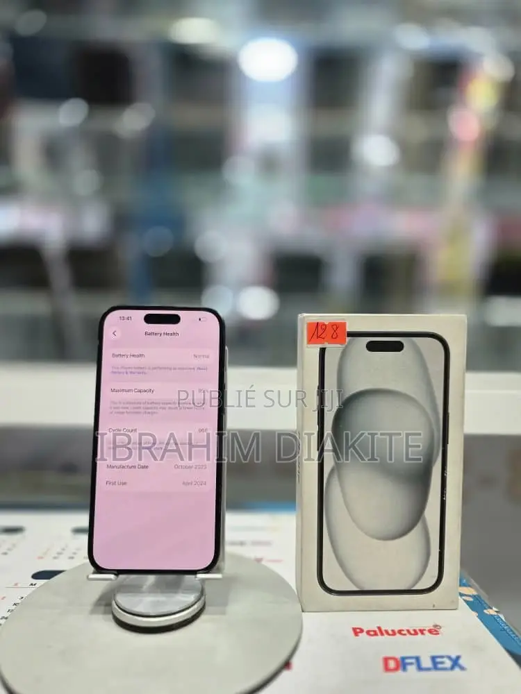 Pomme iPhone 15 128 GB Noir