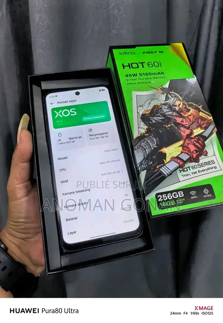 Nouveau Infinix Hot 60i 128 GB Noir