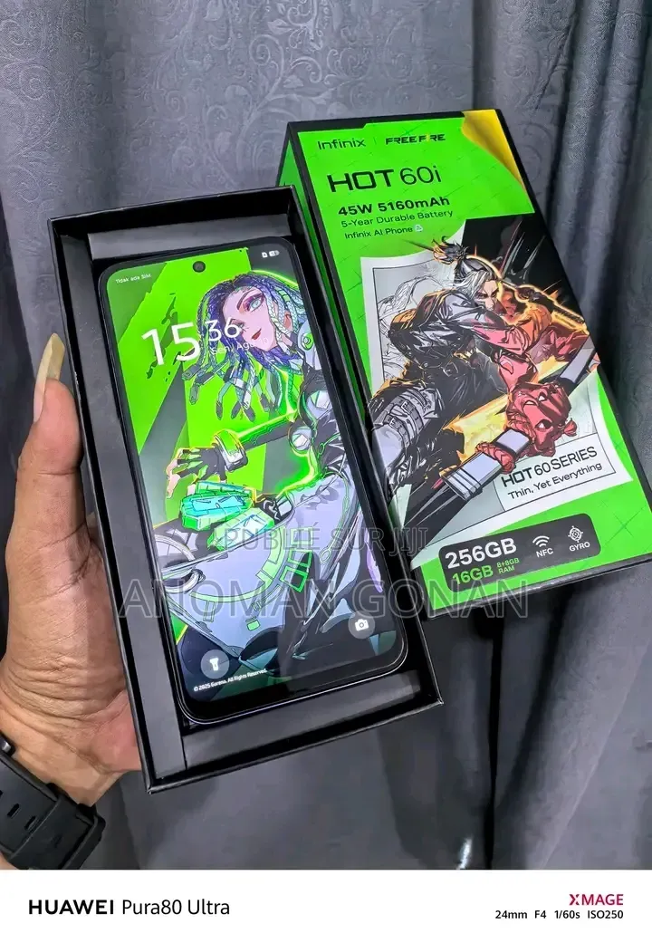Nouveau Infinix Hot 60i 128 GB Noir
