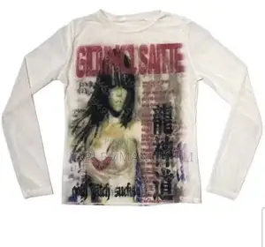 T-Shirt À Manches Longues Pour Femmes, Punk, Esthétique, Vintage, Y2K,