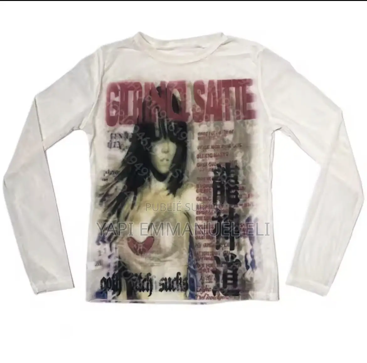 T-Shirt À Manches Longues Pour Femmes, Punk, Esthétique, Vintage, Y2K,