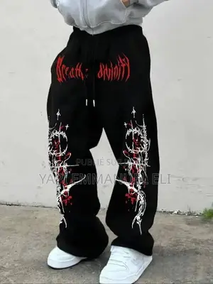 Pantalon De Survêtement Gothique Emo Streetwear Oversize