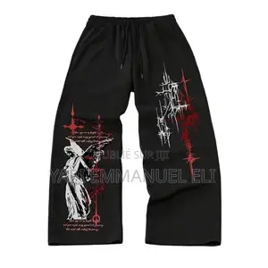 Pantalon De Survêtement Gothique Emo Streetwear Oversize