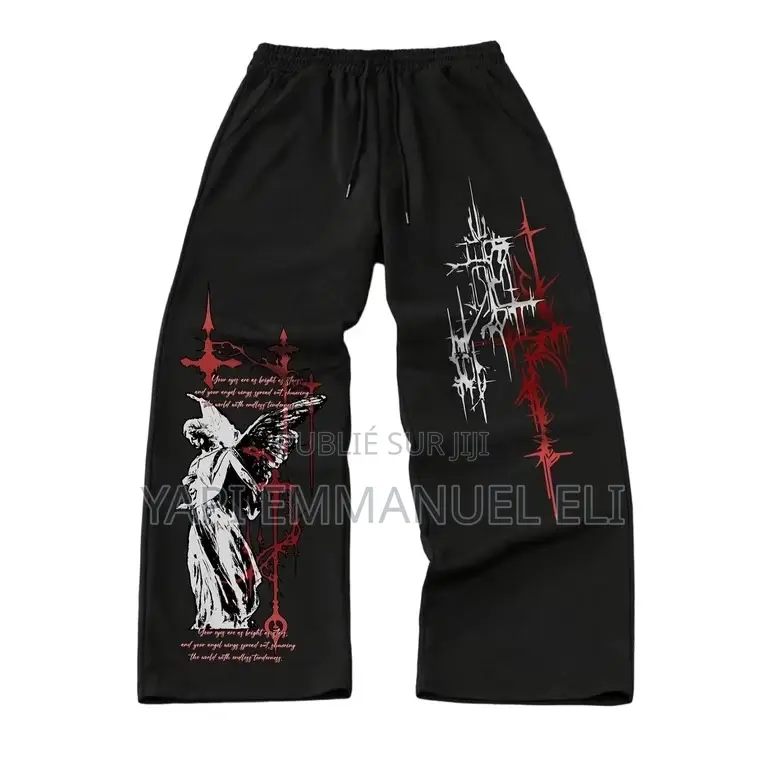 Pantalon De Survêtement Gothique Emo Streetwear Oversize