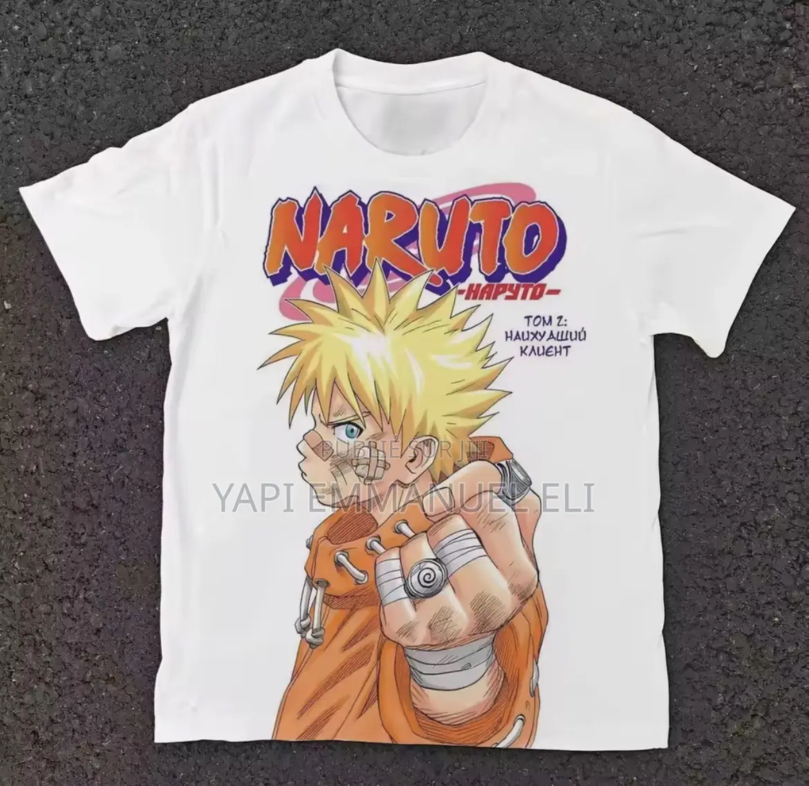 T-Shirt Graphique Naruto – Couverture Manga Tome 2