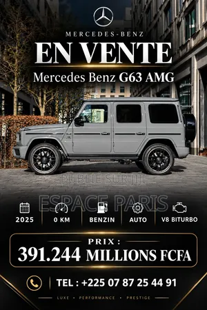 Nouveau Mercedes-Benz G-Class G63 AMG Brabus G700 2025 Gris