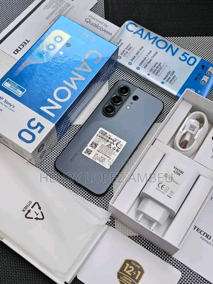 Nouveau Tecno Camon 50 Pro 256 GB Gris