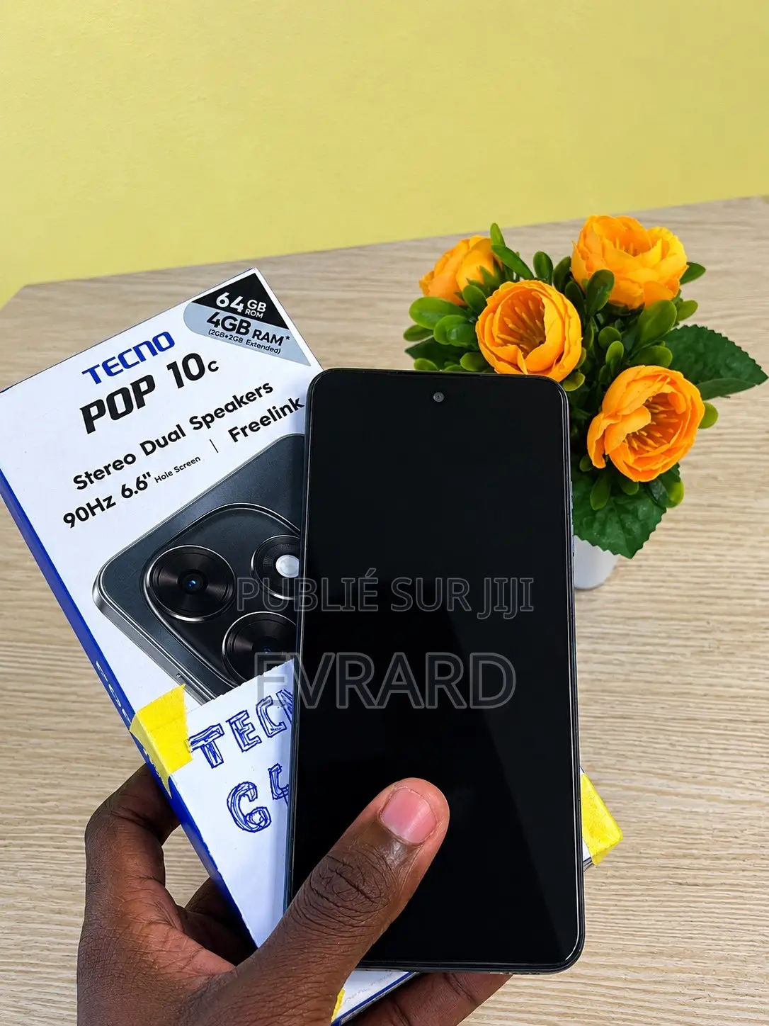 Tecno Pop 10C 64 GB Noir