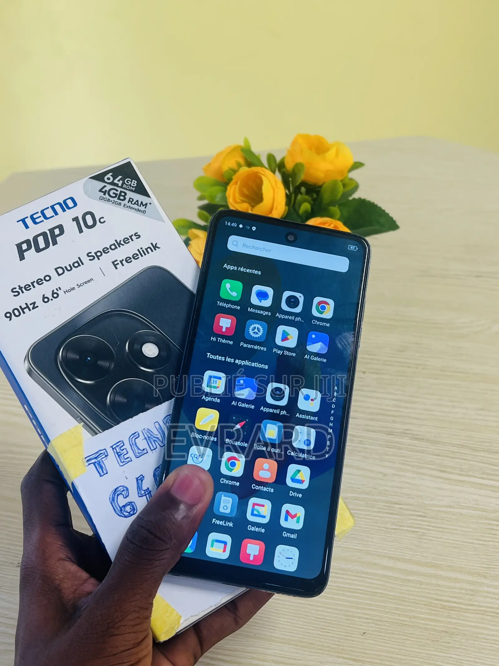 Tecno Pop 10C 64 GB Noir