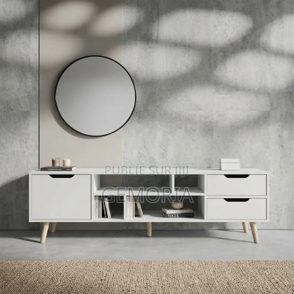 Meuble TV Scandinave Blanc