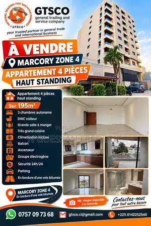 3chbre Appartement dans Marcory à Vendre
