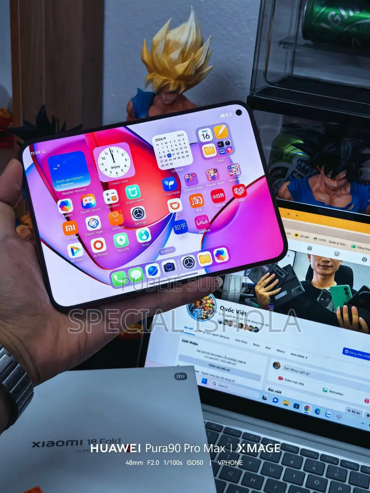 Nouveau Xiaomi 18 Fold 512 GB Rouge