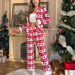 Ensemble Pyjama Deux Pièces Pour Femme Noël