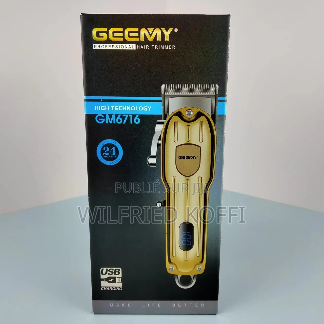 Tondeuse Professionnelle Rechargeable GEEMY GM6716